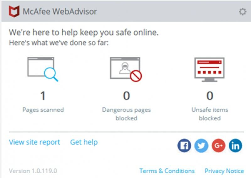McAfee WebAdvisor là gì?