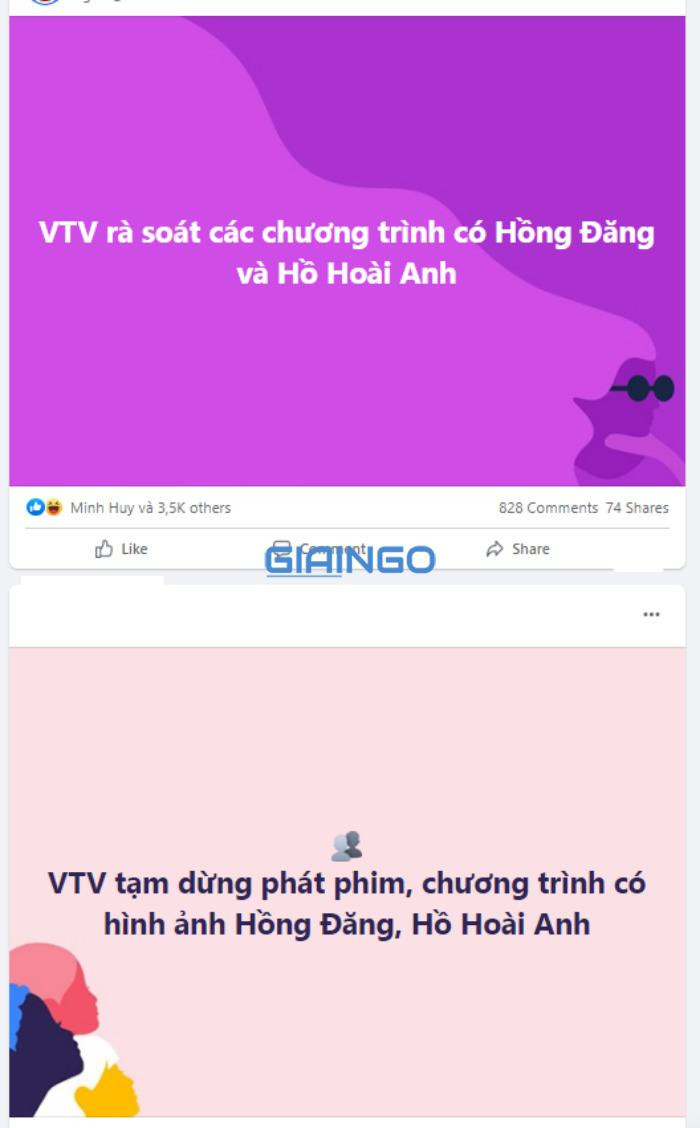 VTV thông báo cắt sóng chương trình có mặt Hồ Hoài Anh, Hồng Đăng