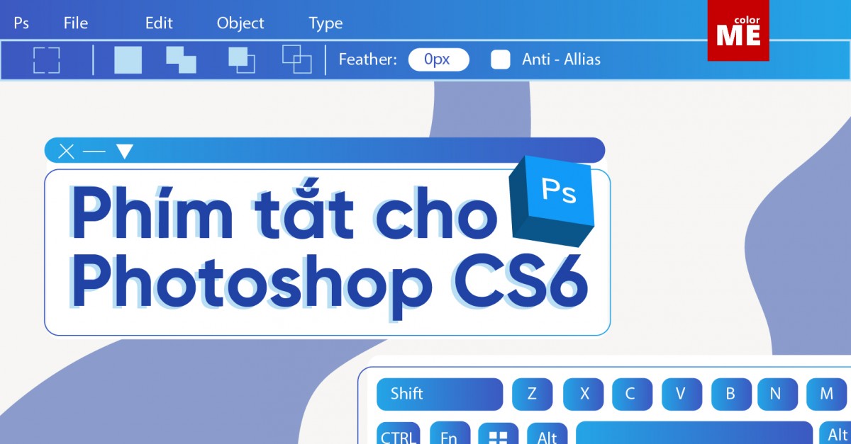 Các tổ hợp phím tắt trong photoshop