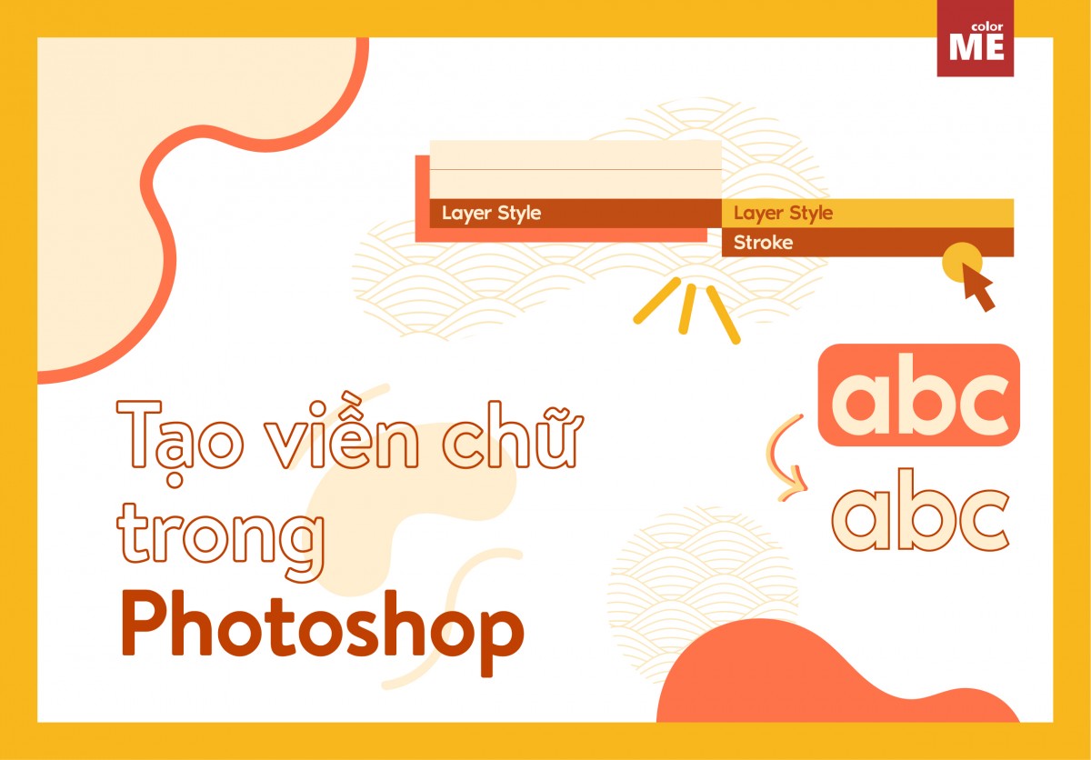 Cách tạo viền cho chữ trong Photoshop