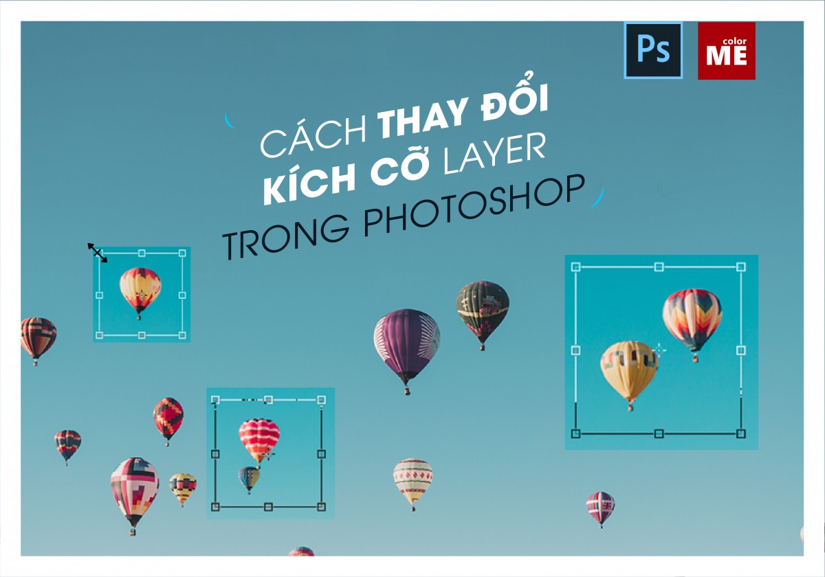 Cách thay đổi kích thước layer trong Photoshop