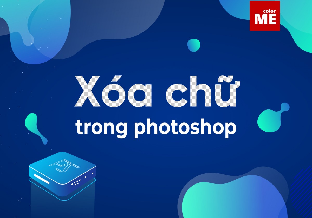 xóa chữ trong photoshop