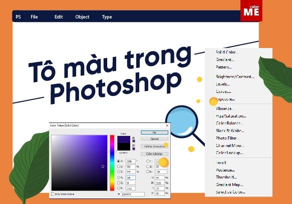 tô màu trong photoshop