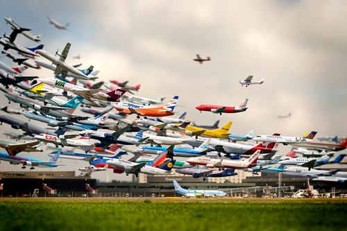 Máy bay cất cánh tại sân bay Hannover   - hình nền máy tình đẹp