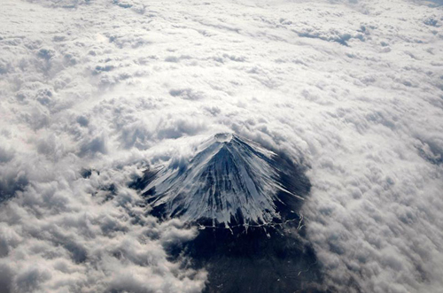 Núi Phú Sỹ từ trên cao. - hình nền máy tình đẹp