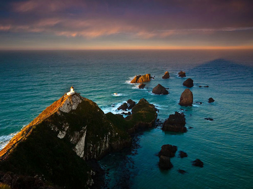Đèn biển tại New Zealand - hình nền máy tình đẹp